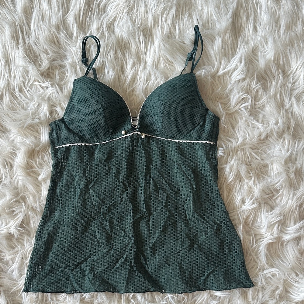 Intimissimi Lace Camisole in green